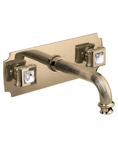 Встраиваемый смеситель на раковину бронза, ручки swarovski Cezares Olimp OLIMP-BLS2-02-Sw