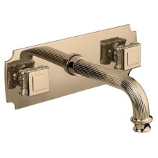 Встраиваемый смеситель на раковину бронза, ручки металл Cezares Olimp OLIMP-BLS2-02-O