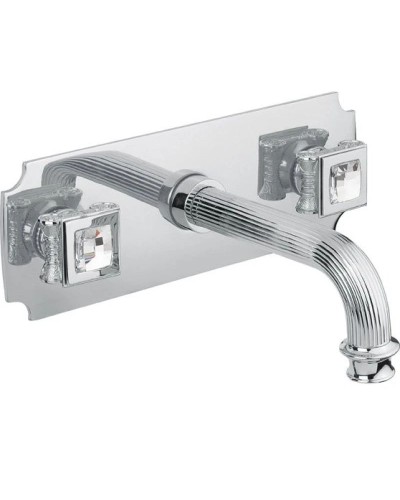 Встраиваемый смеситель на раковину хром, ручки swarovski Cezares Olimp OLIMP-BLS2-01-Sw