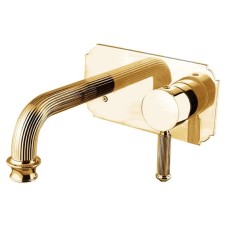 Встраиваемый смеситель на раковину золото 24 карата Cezares Olimp OLIMP-BLSM2-03/24-L