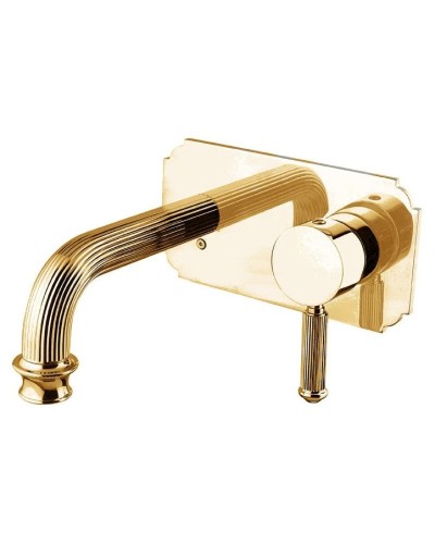 Встраиваемый смеситель на раковину золото 24 карата Cezares Olimp OLIMP-BLSM2-03/24-L