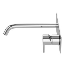 Смеситель для раковины встраиваемый однорычажный, с тонкой ручкой, на единой площадке	 CEZARES LEAF-BLI1-20-L-01-W0