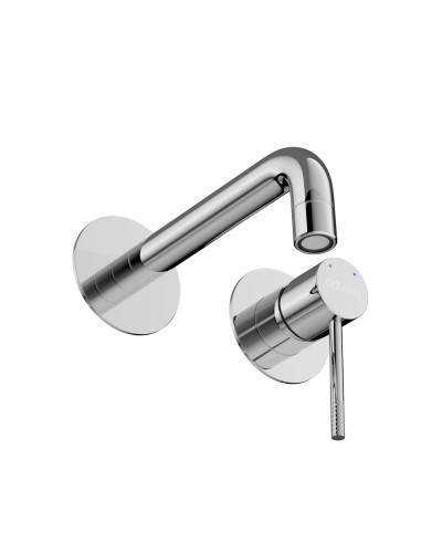 Смеситель для раковины встраиваемый с внутренней частью, без донного клапана CEZARES RELAX-BLI2-1-01-W0