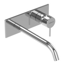 Смеситель для раковины встраиваемый однорычажный, с тонкой ручкой, на единой площадке	 CEZARES LEAF-BLI1-20-L-01-W0