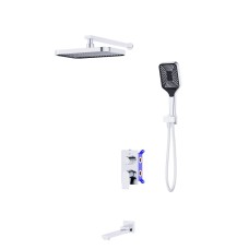 Душевой комплект встраиваемый с изливом BelBagno DUE-VDSET-CRM