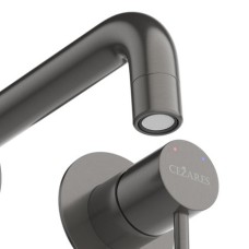 Смеситель для раковины встраиваемый с внутренней частью, без донного клапана CEZARES RELAX-BLI2-1-GM-W0