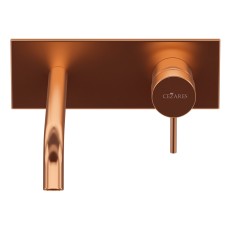 Смеситель для раковины встраиваемый однорычажный, с тонкой ручкой CEZARES LEAF-BLI1-20-L-SS