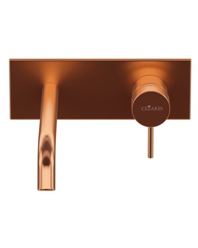 Смеситель для раковины встраиваемый однорычажный, с тонкой ручкой CEZARES LEAF-BLI1-20-L-SS