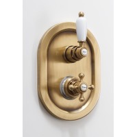 Встраиваемый термостатический смеситель на 2 выхода с девиатором CEZARES ELITE-VDIM2-T-02-Bi