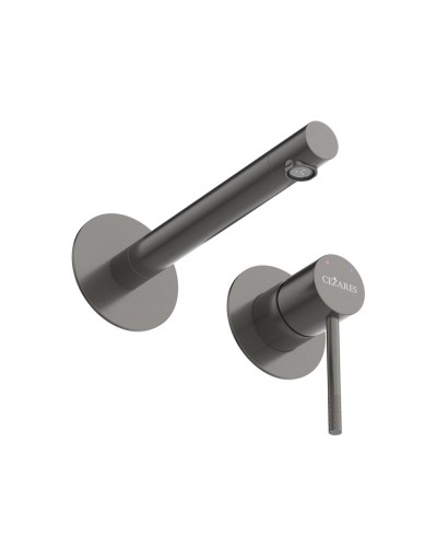 Смеситель для раковины встраиваемый с внутренней частью, без донного клапана CEZARES RELAX-BLI2-2-GM-W0