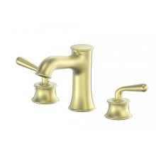 Смеситель для раковины на 3 отверстия WONZON & WOGHAND, Брашированное золото (WW-88159008-BG)