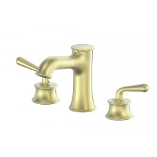 Смеситель для раковины на 3 отверстия WONZON & WOGHAND, Брашированное золото (WW-88159008-BG)