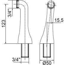 Крепеж для вертикального монтажа смесителя (пара) Migliore Ricambi ML.RIC-20.279.DO