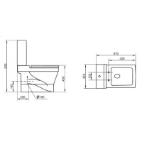 Чаша унитаза Cezares Prati CZR-148