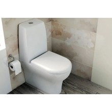 Унитаз-моноблок с сиденьем микролифт и с механизмом смыва Geberit Vitra Zentrum 9012B003-7200