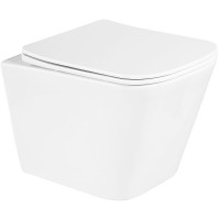 Унитаз BelBagno Due BB3103CHR/SC подвесной с сиденьем Микролифт