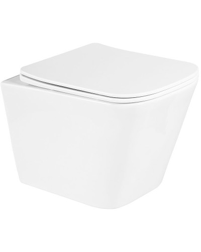 Унитаз BelBagno Due BB3103CHR/SC подвесной с сиденьем Микролифт