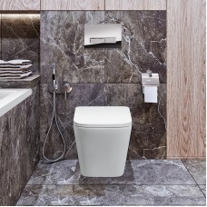 Унитаз BelBagno Due BB3103CHR/SC подвесной с сиденьем Микролифт