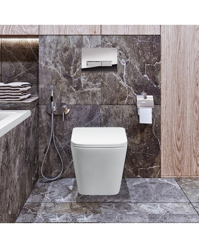 Унитаз BelBagno Due BB3103CHR/SC подвесной с сиденьем Микролифт