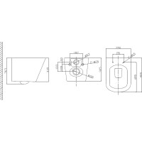 Унитаз BelBagno Due BB3103CHR/SC подвесной с сиденьем Микролифт