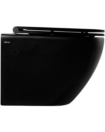 Унитаз Abber Bequem AC1103MB подвесной Черный матовый с сиденьем Микролифт