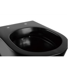 Унитаз Abber Bequem AC1103MB подвесной Черный матовый с сиденьем Микролифт