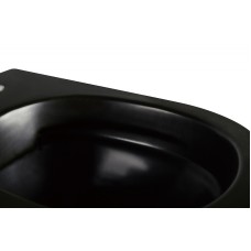 Унитаз Abber Bequem AC1103MB подвесной Черный матовый с сиденьем Микролифт