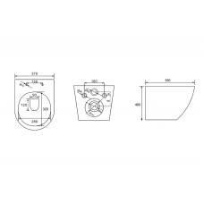 Унитаз Abber Bequem AC1103MB подвесной Черный матовый с сиденьем Микролифт