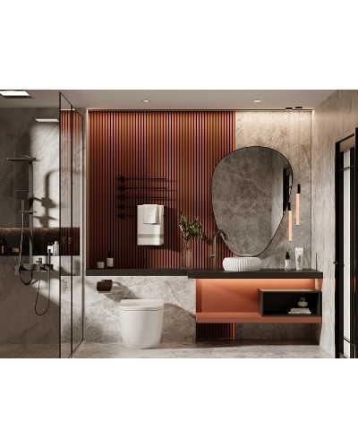 Унитаз Abber Bequem AC1111 приставной с сиденьем Микролифт