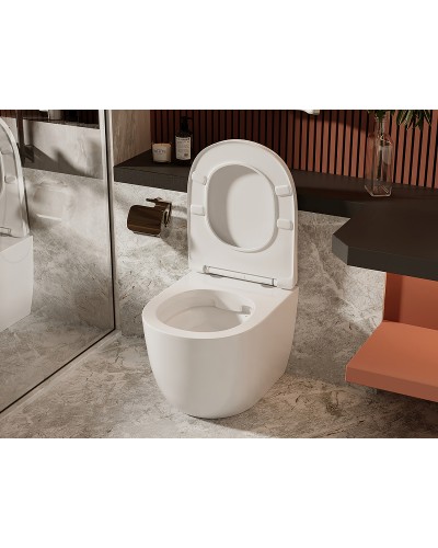 Унитаз Abber Bequem AC1111 приставной с сиденьем Микролифт