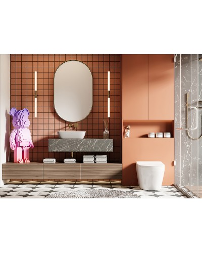 Унитаз Abber Bequem AC1113 приставной с сиденьем Микролифт