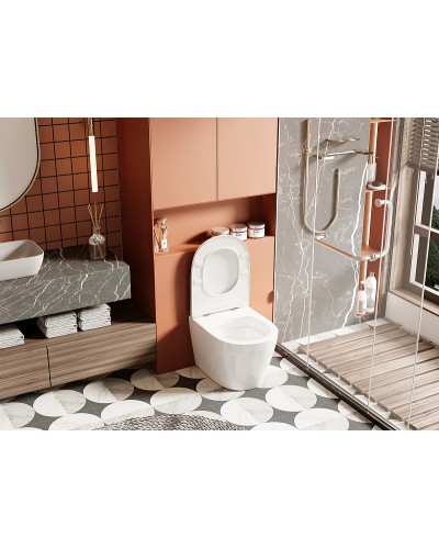 Унитаз Abber Bequem AC1113 приставной с сиденьем Микролифт