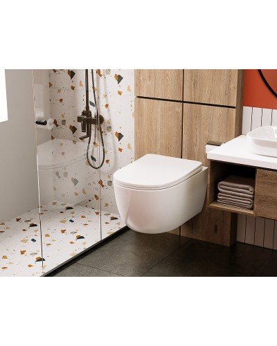 Унитаз Abber Bequem AC1104 подвесной с сиденьем Микролифт