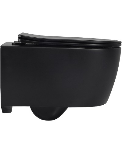 Унитаз Abber Bequem AC1104MB подвесной Черный матовый с сиденьем Микролифт