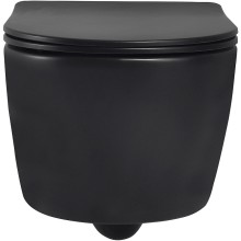 Унитаз Abber Bequem AC1104MB подвесной Черный матовый с сиденьем Микролифт