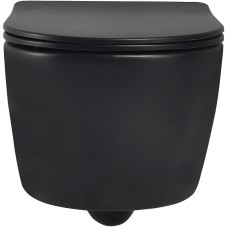 Унитаз Abber Bequem AC1104MB подвесной Черный матовый с сиденьем Микролифт