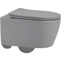 Унитаз Abber Bequem AC1104MG подвесной Серый матовый с сиденьем Микролифт