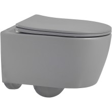 Унитаз Abber Bequem AC1104MG подвесной Серый матовый с сиденьем Микролифт