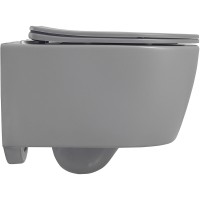 Унитаз Abber Bequem AC1104MG подвесной Серый матовый с сиденьем Микролифт