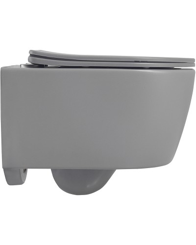 Унитаз Abber Bequem AC1104MG подвесной Серый матовый с сиденьем Микролифт
