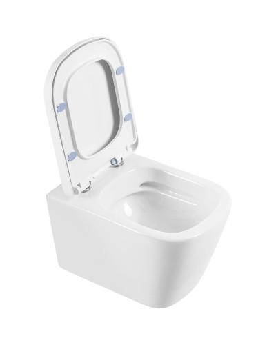 Унитаз BelBagno Albano BB120CHR/BB120SC подвесной с сиденьем Микролифт