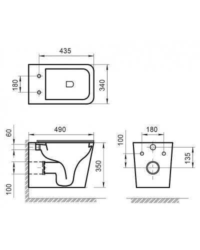Унитаз BelBagno Ardente R BB520CHR/BB2322SC подвесной с сиденьем Микролифт
