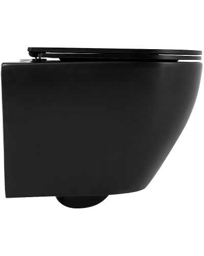 Унитаз BelBagno Colorato BB062CHR-MB/BB062SC-MB подвесной Черный матовый с сиденьем Микролифт