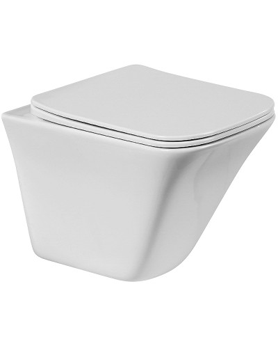 Унитаз BelBagno Marmi BB052CHR/BB052SC подвесной с сиденьем Микролифт