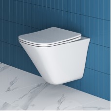 Унитаз BelBagno Marmi BB052CHR/BB052SC подвесной с сиденьем Микролифт