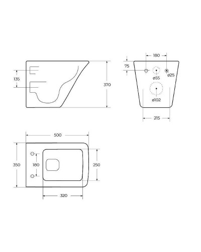 Унитаз BelBagno Marmi BB052CHR/BB052SC подвесной с сиденьем Микролифт