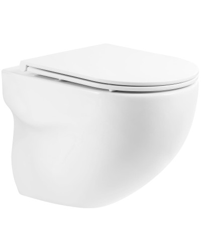 Унитаз BelBagno Onda BB066CHR/BB870SC подвесной с сиденьем Микролифт