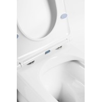 Унитаз BelBagno Onda BB066CHR/BB870SC подвесной с сиденьем Микролифт