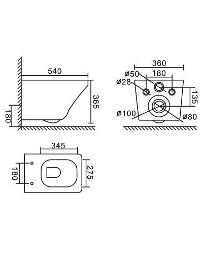 Унитаз BelBagno Sela BB3201CHR-MB/BB3201SC-MB подвесной Черный матовый с сиденьем Микролифт