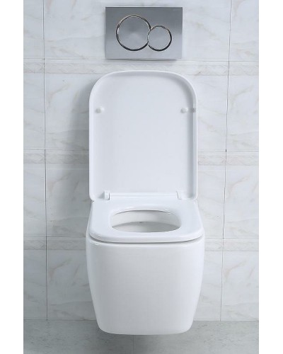 Унитаз BelBagno Veneto BB132CHR/BB132SC подвесной с сиденьем Микролифт